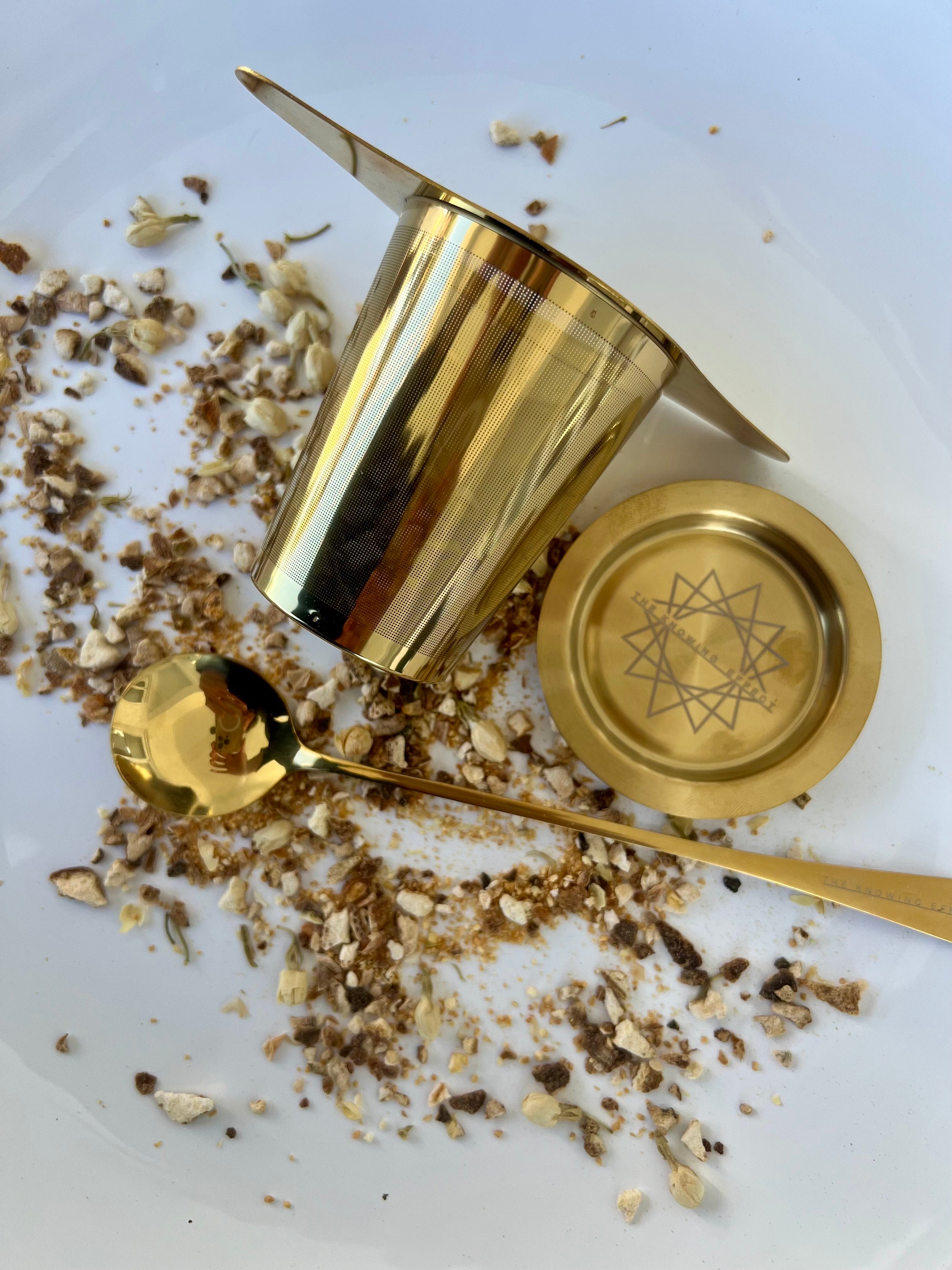 Golden Tea Strainer